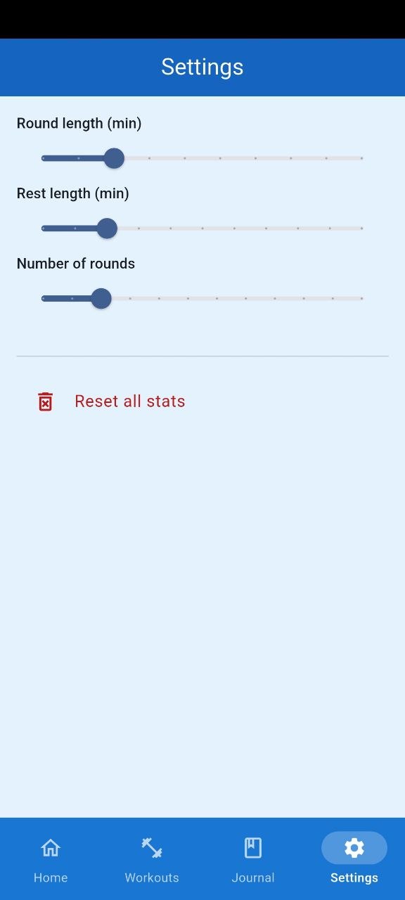 Settings screen preview